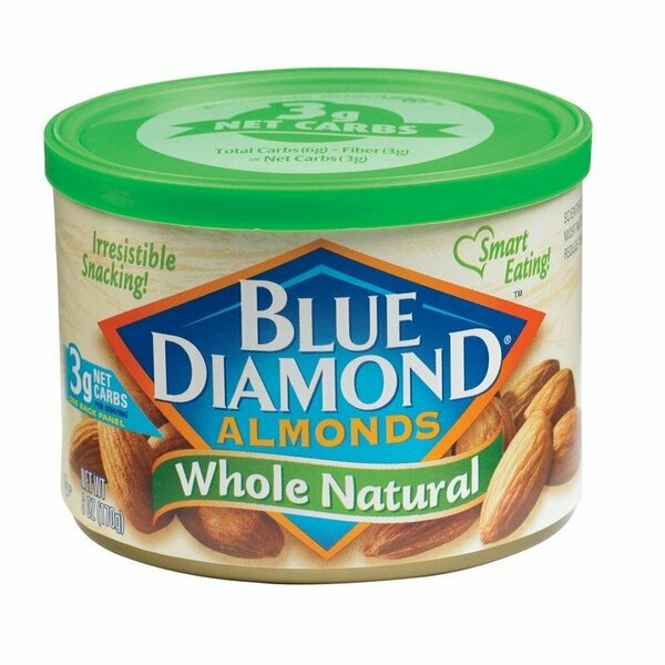 Blue Diamond Almonds WHOLE NATURL ALMOND 6 OZ 636972